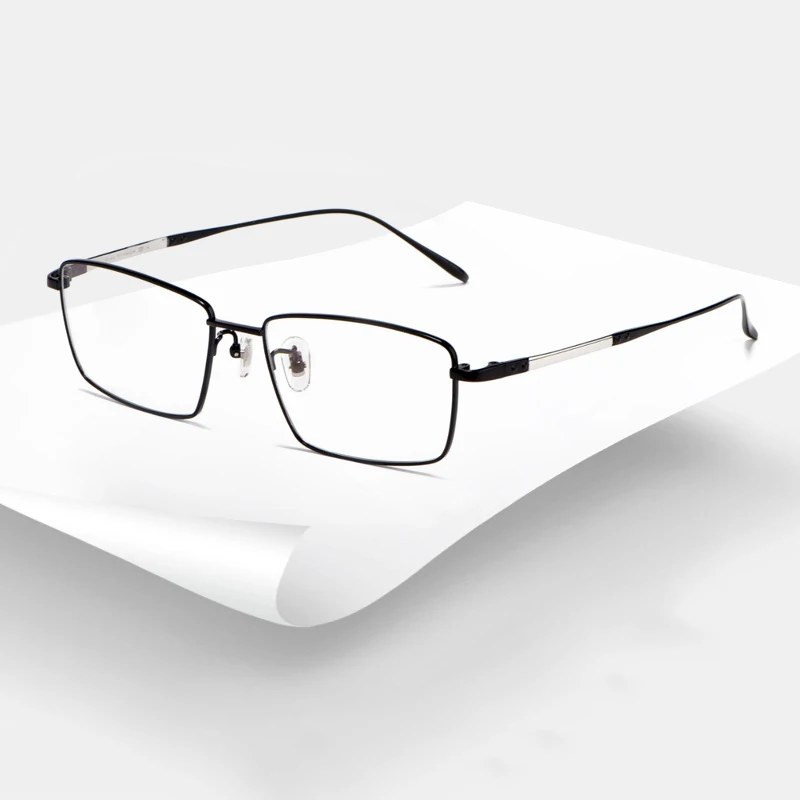 Титановая оправа для очков мужские винтажные Ретро квадратные оптические очки