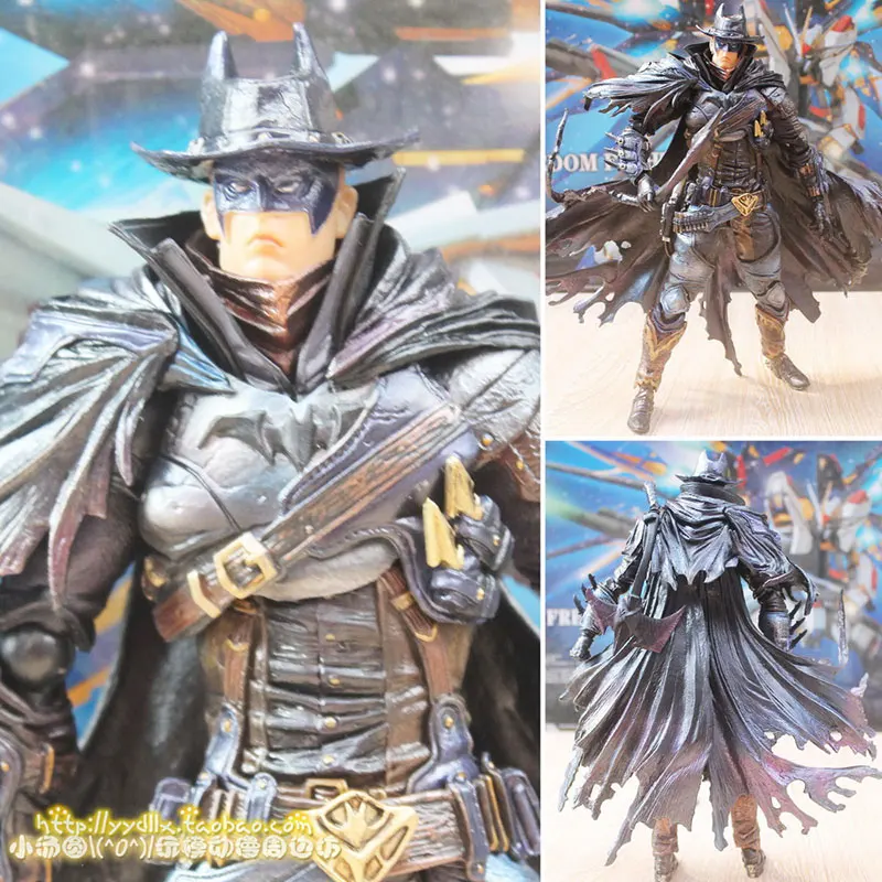 Экшн-фигурка West Cowboy Batman Play Arts Kai PVC 28 см KB0614 подвижный фильм Bat Man Playarts Коллекционная