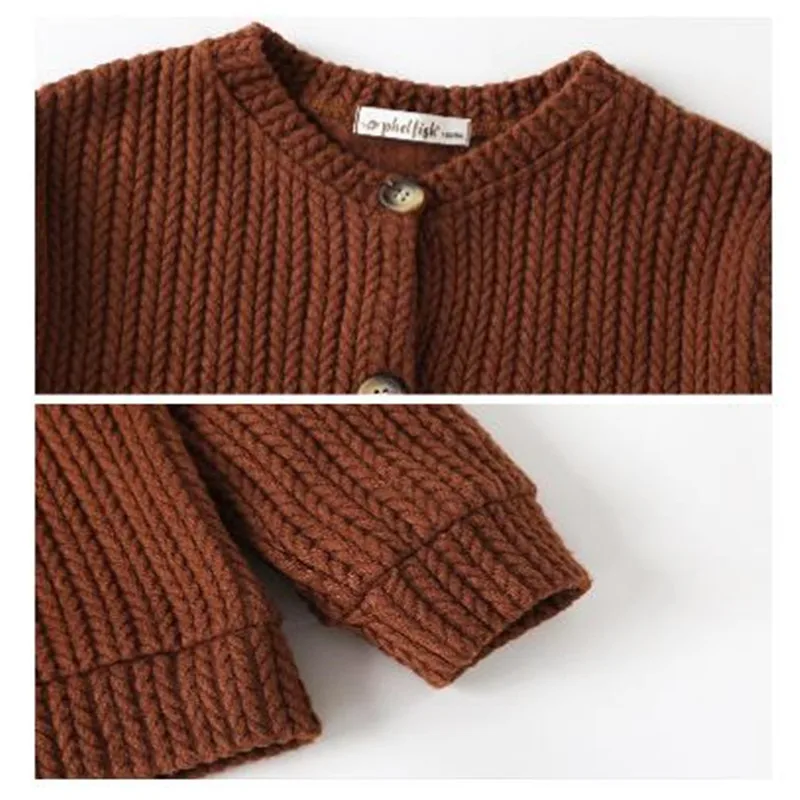 Комплекты для девочек осенний кардиган вязаная верхняя одежда платье с