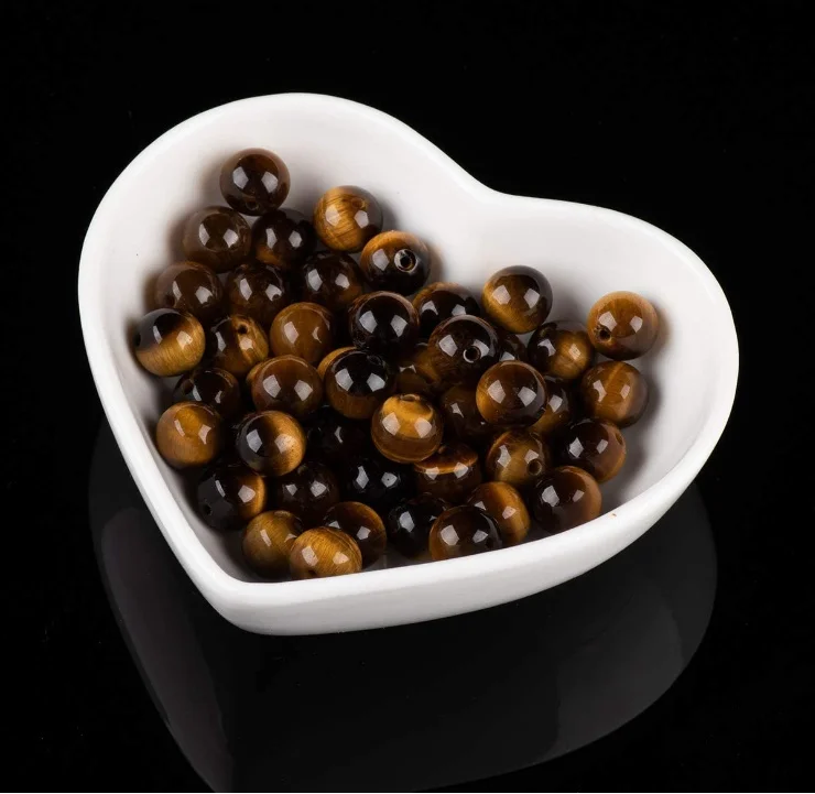 Коричневый тигровый глаз каменные бусины для самостоятельного изготовления