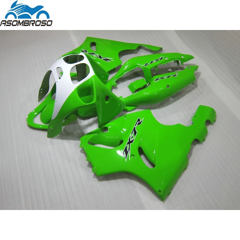 

Top Selling Bodyworks for Kawasaki Ninja ZX7R fairing kit 1996-2003 green white fairing set zx7r 96 97 98 99 00 01 02 03 HX11