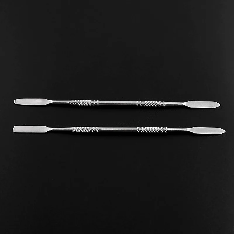 AMSIC нержавеющая сталь косметические для макияжа лица Палитра шпатель 2 шт основа