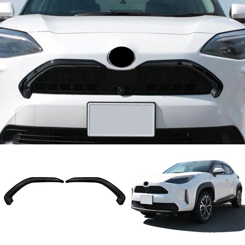 

Car Front Center Grille Hood Trim Strip Middle Grille Trim Strip Car Accessories for Toyota Yaris Cross 2021