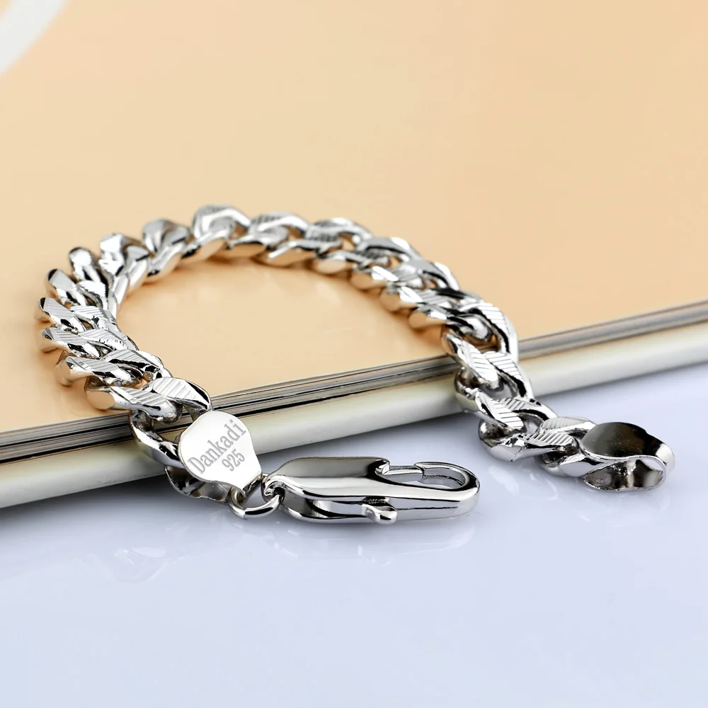 Оптовая продажа модные ювелирные изделия серебряный браслет мужской оптовая из