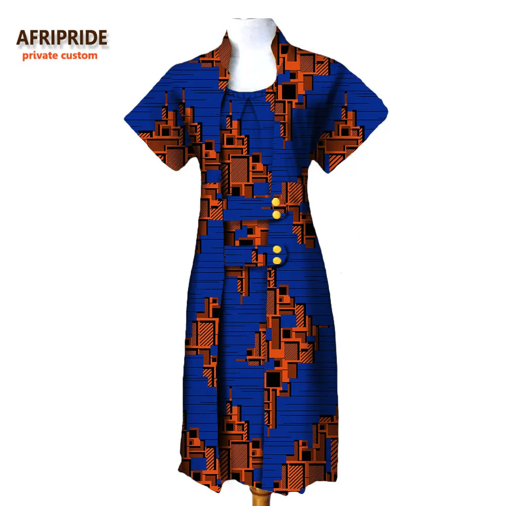 Осенний Африканский костюм из 2 предметов для женщин пальто AFRIPRIDE с коротким
