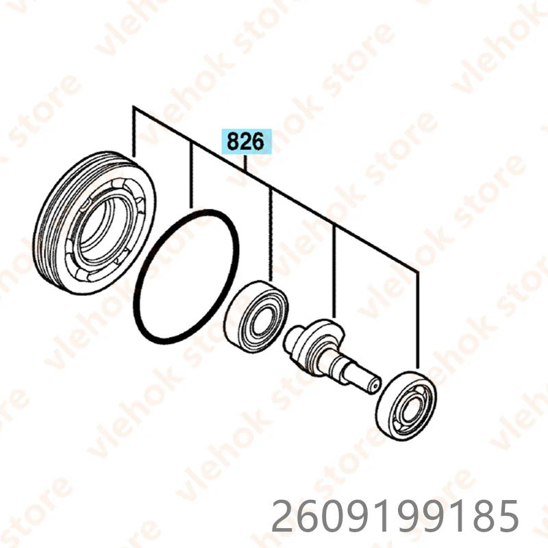 Фланец подшипника для BOSCH PS50 GOP12V LI GOP10.8V GMF10.8V GOP10V 2609199185 Мощность инструмент