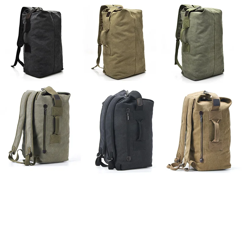 2019 походный рюкзак для мужчин дорожный холщовый черный большой тактический