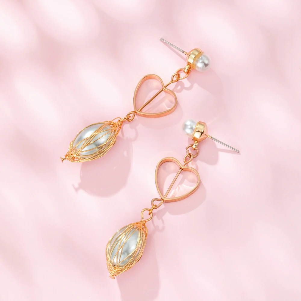 Женские медные серьги-кисточки с жемчугом в Корейском стиле | Украшения и