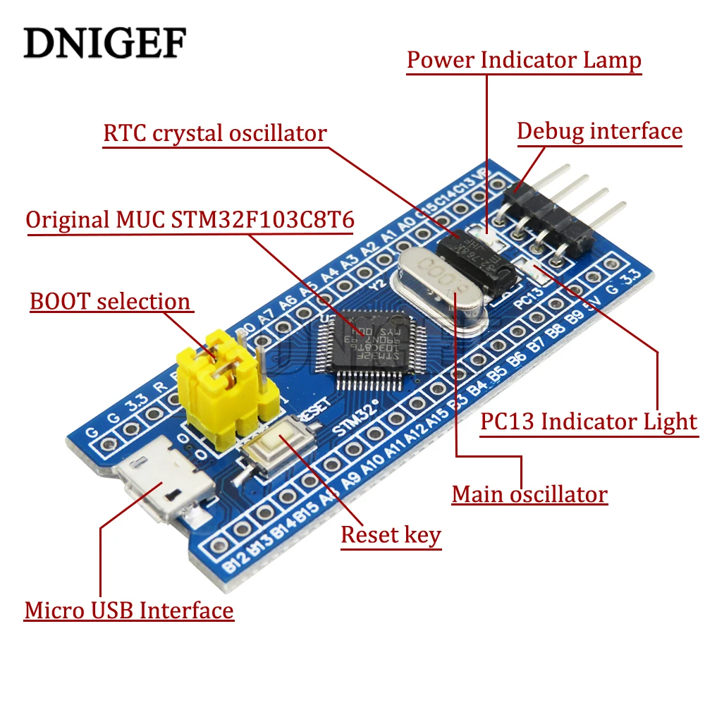 Модуль минимальной макетной платы STM32F103C8T6 ARM STM32 для arduino набор самостоятельной