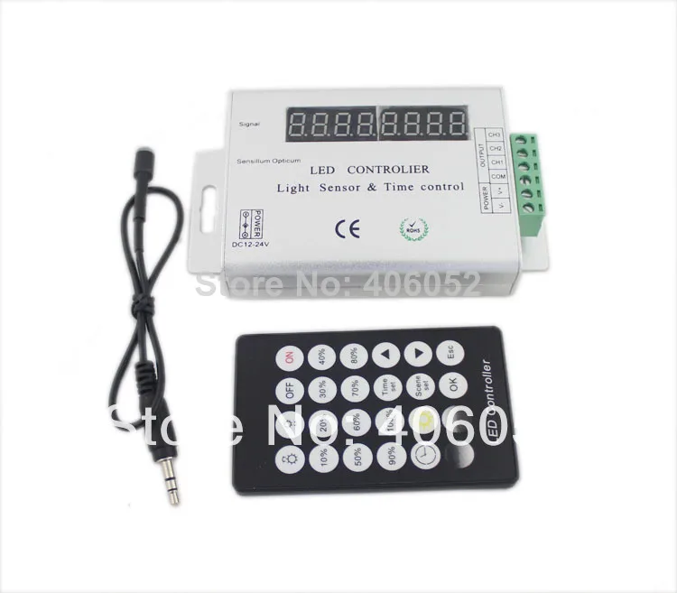 

12-24v Intelligent Light Sensor And Time Programmable Control Led Controller For Single Color Led Strip