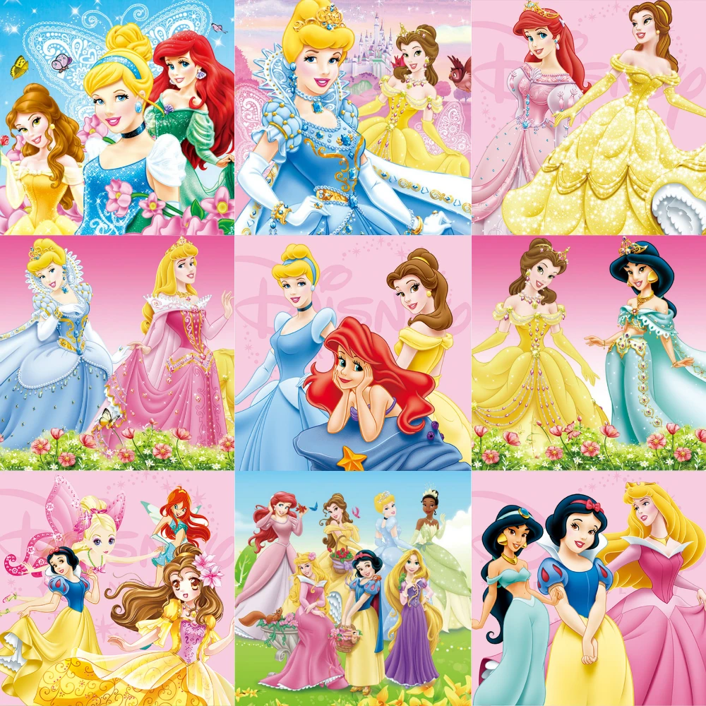 

Картина на холсте, аниме Диснея, Белоснежка, фотообои, декор комнаты, картины для детей, украшение для дома, Настенный декор