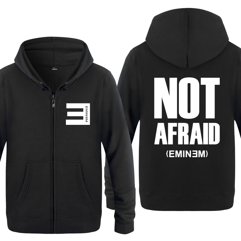 Мужская Флисовая Толстовка с капюшоном Eminem в стиле хип-хоп не боится кардиган на