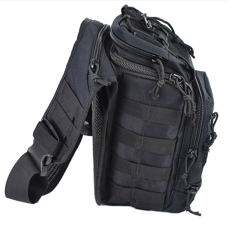 large military sling backpack edc tactical shoulder bag molle army chest pack waterproof outdoor camping trekking camera pack free global shipping