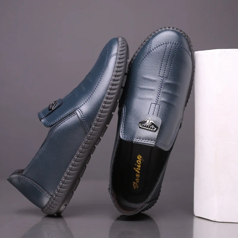 Туфли Mazefeng мужские из лакированной кожи роскошные брендовые Повседневные