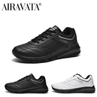 Кроссовки Airavata мужские кожаные, теплая спортивная модная обувь на шнуровке, с мягкой подошвой, водонепроницаемая обувь для ходьбы, большие размеры 39-48