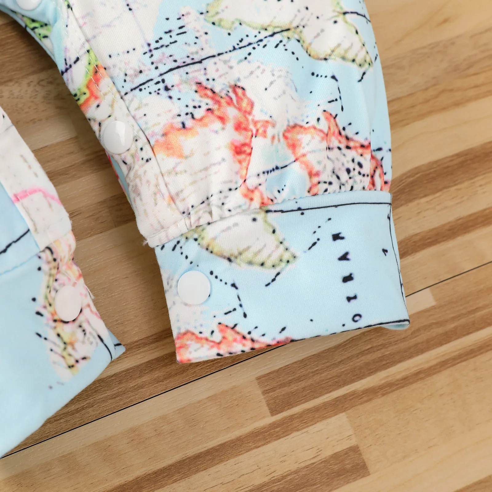 Комбинезон с принтом карты мира для новорожденных 3-18 месяцев | Детская одежда и