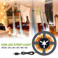 led strip lights usb 5v dc high brightness light tape 0 5m 1m 2m 3m 4m 5m 2835 smart led tv strip for home background lighting