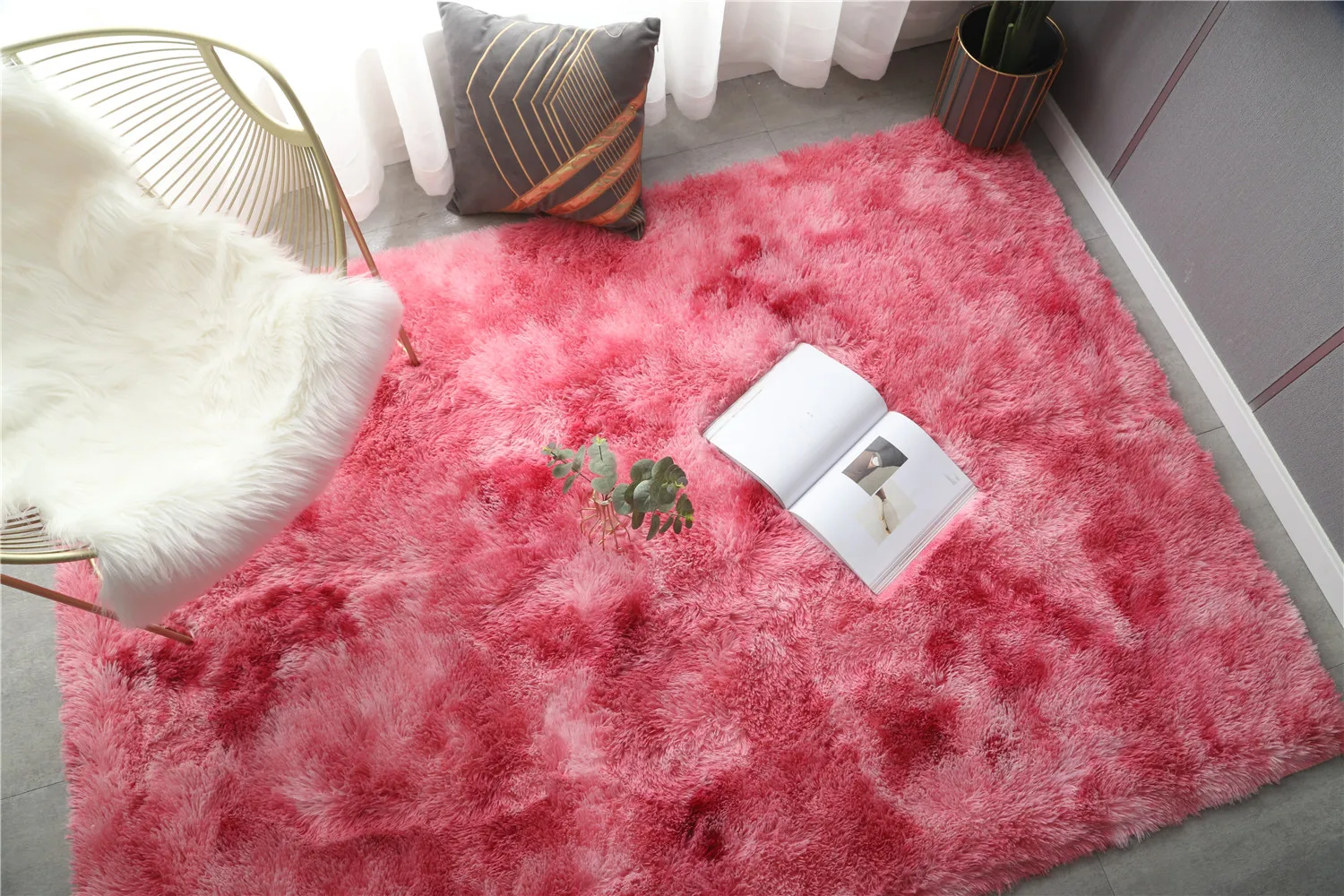 

Fluffy Home Decor Carpet Ultra Soft Carpet Extra Comfy and Soft Carpet Super Soft Fluffy Area Rugs Living Room Carpet Floor Rug