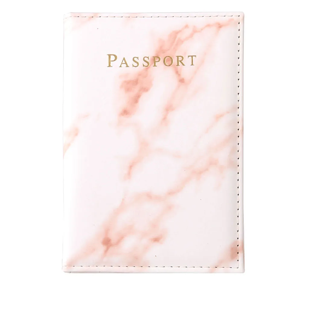 Винтажный Мраморный держатель для паспорта Обложка удостоверения личности