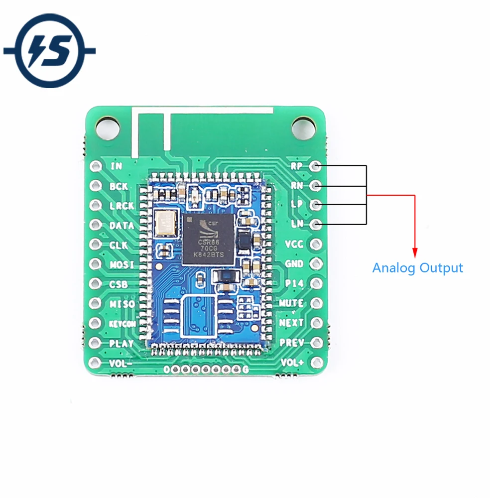 Беспроводной Bluetooth-модуль CSR8670 аудио ресивер BLE5.0 APTX декодер без потерь SBC ACC MP3 2 402