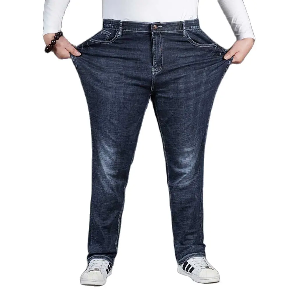 Trend Harem Jeans Men Casual Denim Pants Loose Baggy Stretched Trousers Plus Size Straight Joggers Streetwear Clothing