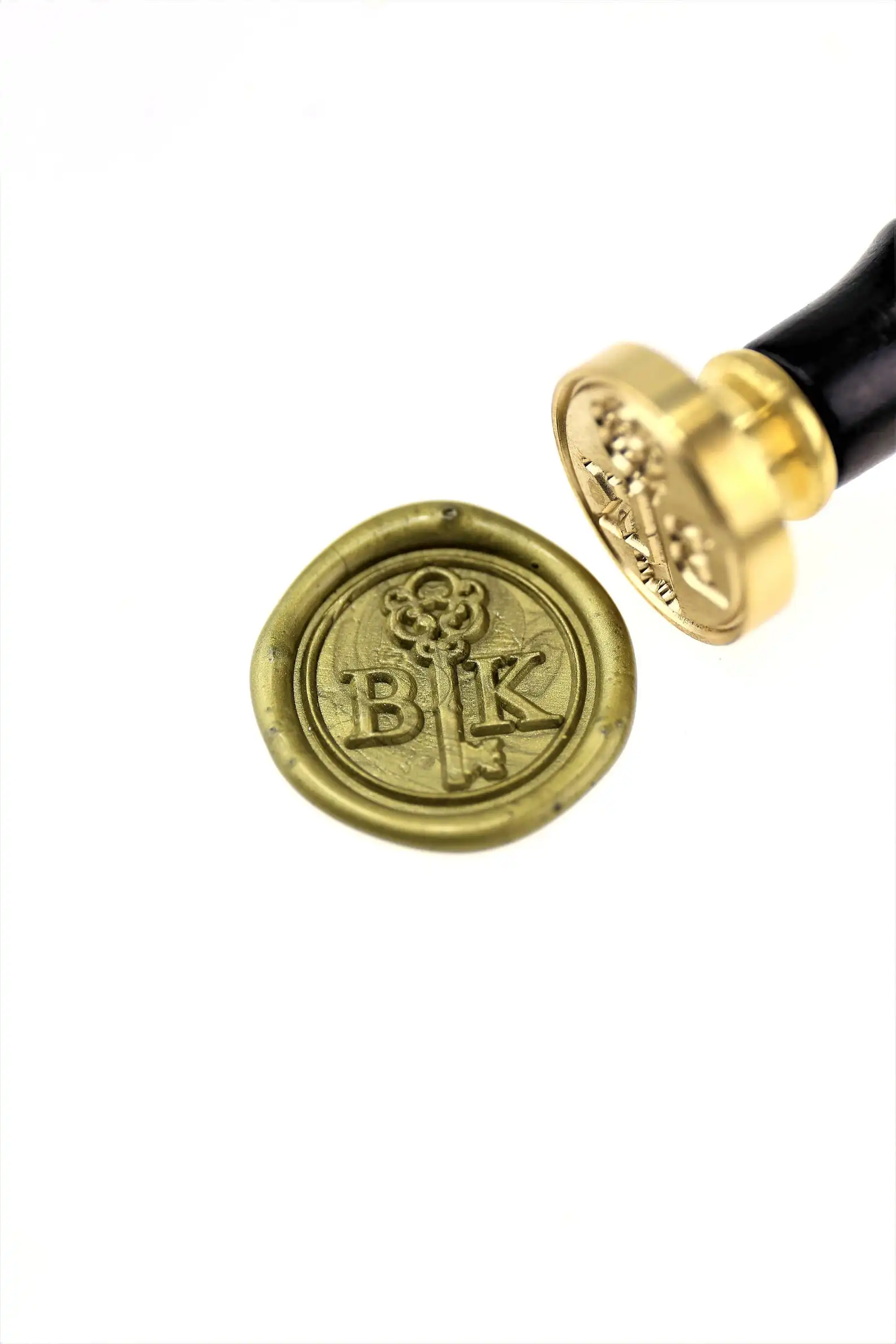 Индивидуальные инициалы с ключом воск печать/Пользовательские Свадебные