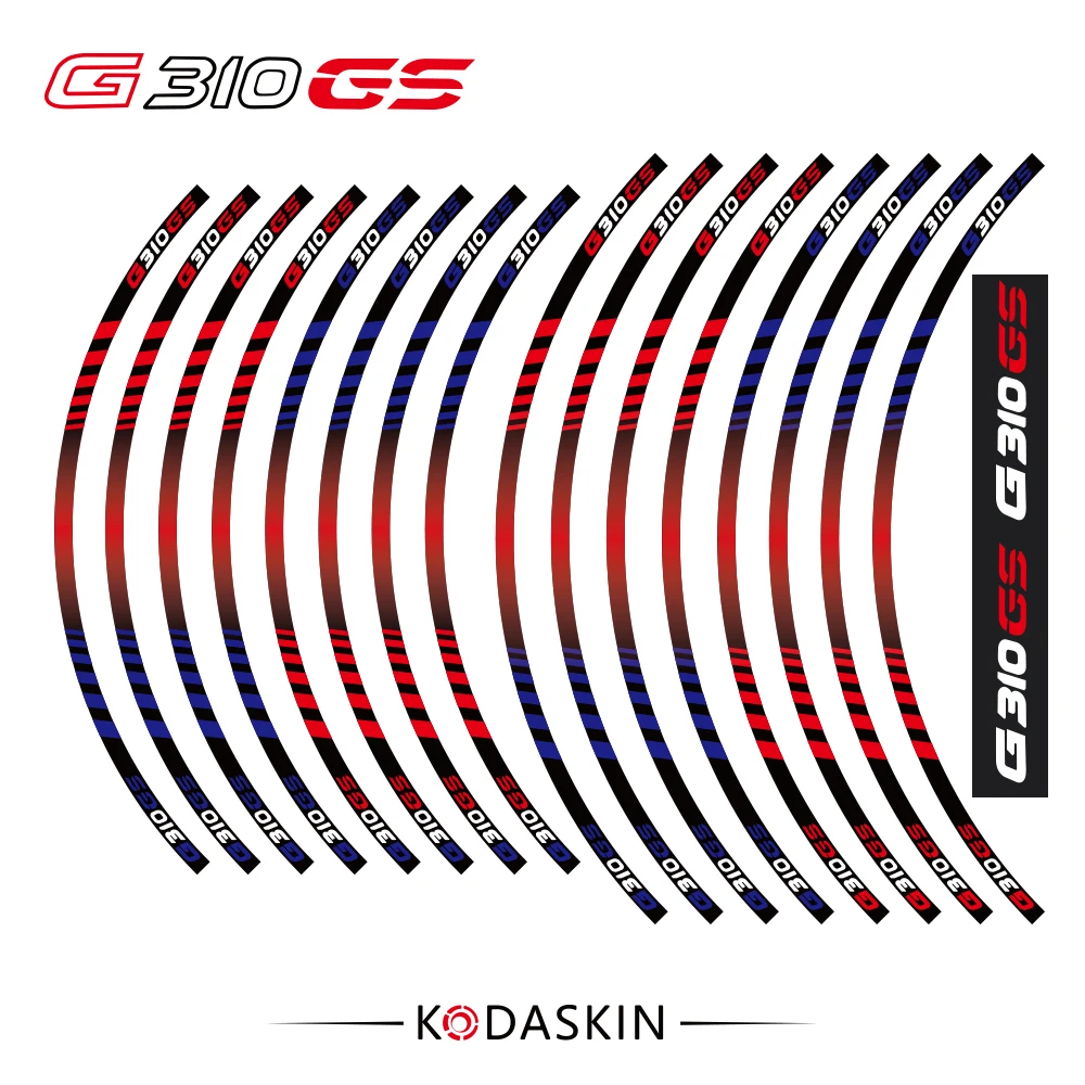 Наклейки на колеса мотоцикла набор водонепроницаемых наклеек для BMW G310 GS G310GS 19