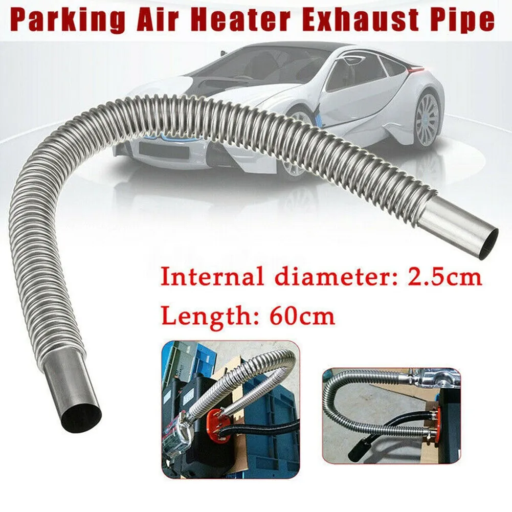 

60cm Stainless Steel Parking Air Heater Tank Exhaust Pipe Diesel Gas Vent Hose Stainless Steel