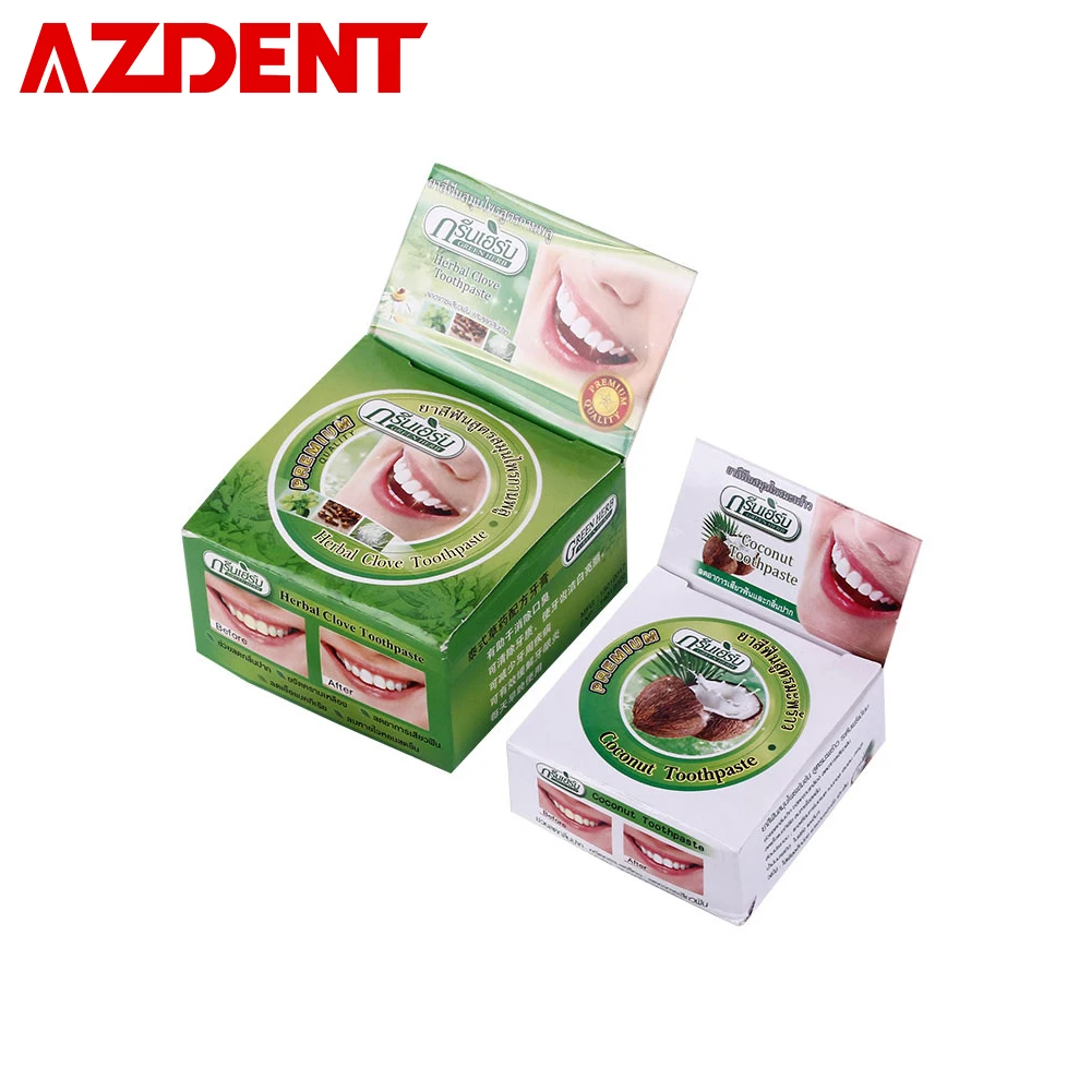 Удивительные 10/25 г натуральный отбеливание зубов ThaiToothpaste Стронг формула 30/60 с