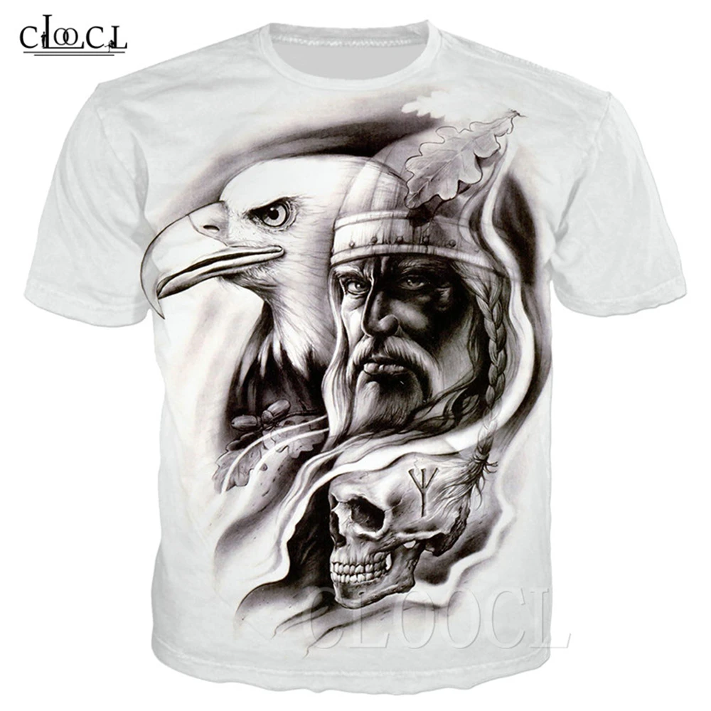 T Shirt 23 Скандинавский Викинг, тату-арт, Череп, футболка для женщин и мужчин, пираты, 3D принт, футболки, викинги, король, короткий рукав, повседневные топы, Прямая поставка - Цвет: T Shirt 23