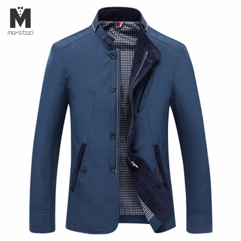 Новинка 2018 брендовая мужская повседневная куртка на весну и осень пальто мода 100%