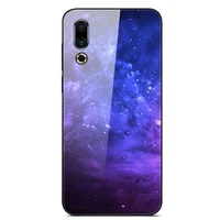 glass case for meizu 16s phone case phone shell phone cover back bumper star sky pattern