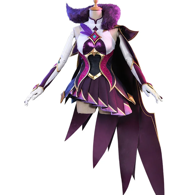 

Anime LOL Xayah Star Guardian Magical Girl Battle Uniform Dress Cosplay Costume Women Halloween Carnival Free Shipping 2019 New