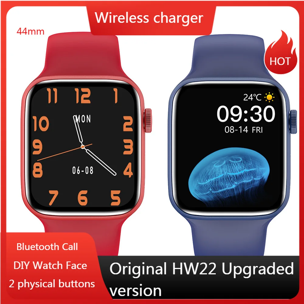 Смарт часы HW22 Plus 6 44 мм 1 75 дюйма Bluetooth для iOS и Android|Смарт-часы| |