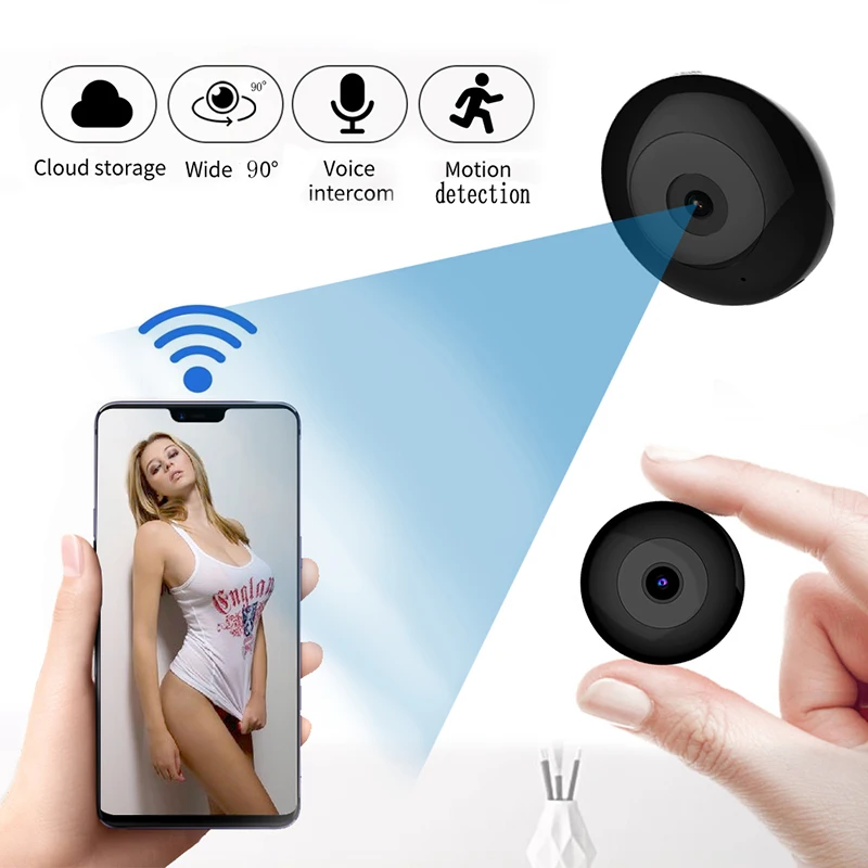 Мини Wi Fi камера HD 1080P беспроводная видеокамера безопасности Детская IP монитор