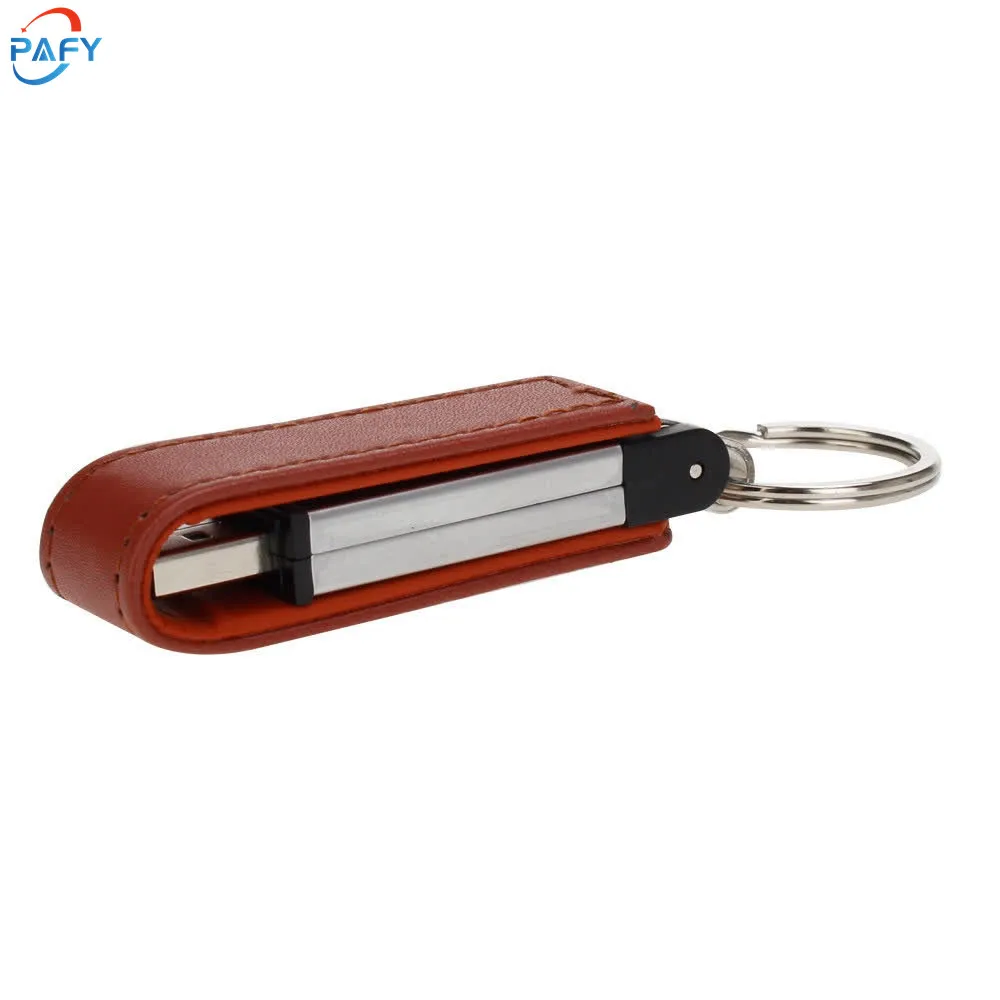 Флеш накопитель Usb 2 0 в металлическом кожаном стиле 32/4/8/64/16/128 ГБ|USB