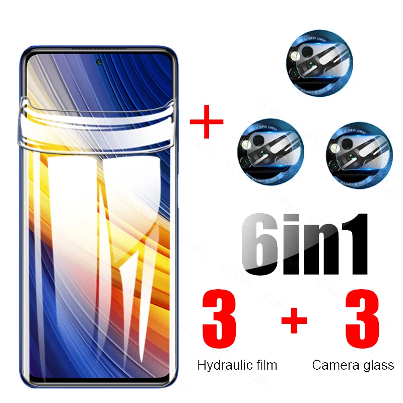 poco x3 pro hydrogel film for xiaomi poco x3pro screen protector pocophone little x 3pro poko x3 pro m2102j20sg camera len glass