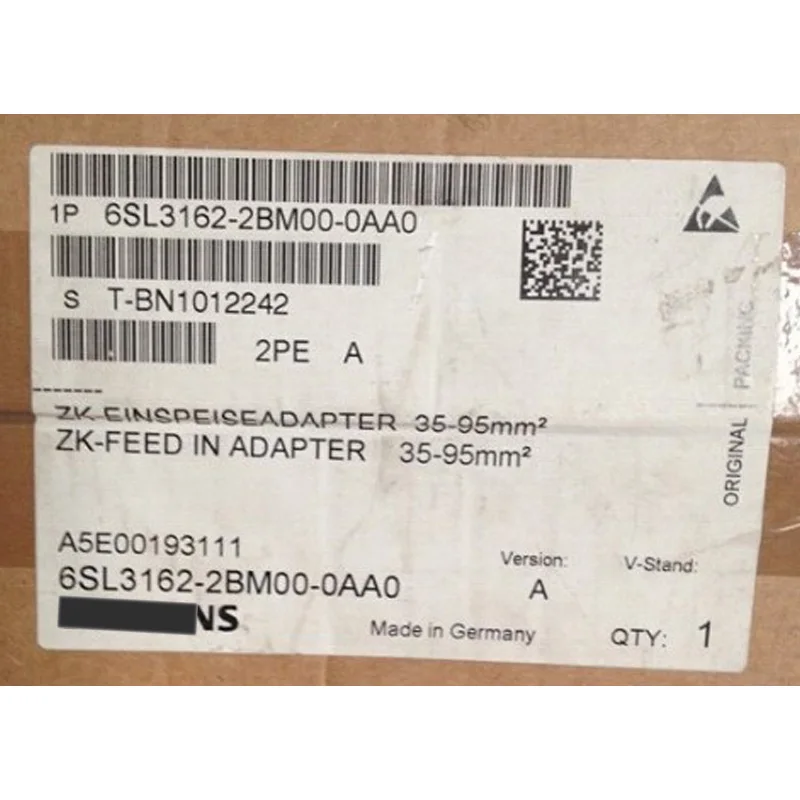 

Новый оригинальный 6SL3162-2BM00-0AA0 адаптер питания постоянного тока 6SL31622BM000AA0