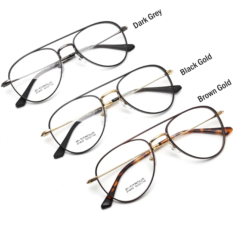 Очки-авиаторы из чистого титана 100% года суперлегкие оправы для очков по рецепту