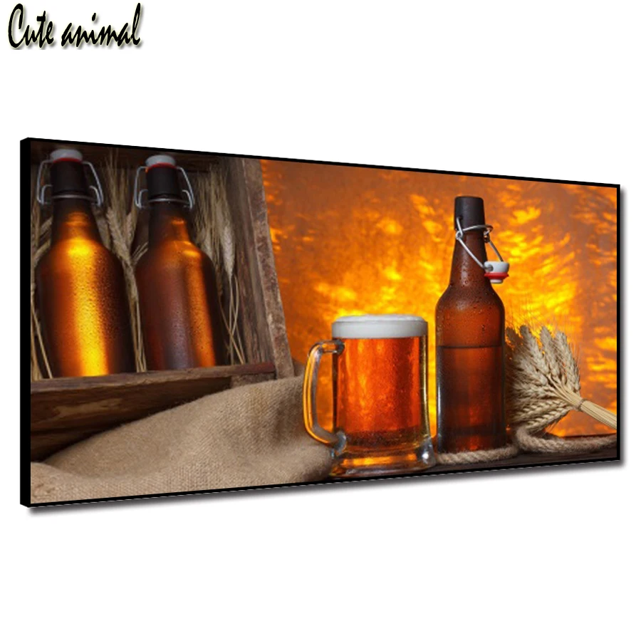 

Full Drill Square Diamond 5D DIY Diamond Painting Beer Celebration Corridor Decor Diamond Embroidery Cross Stitch Rhinestone art