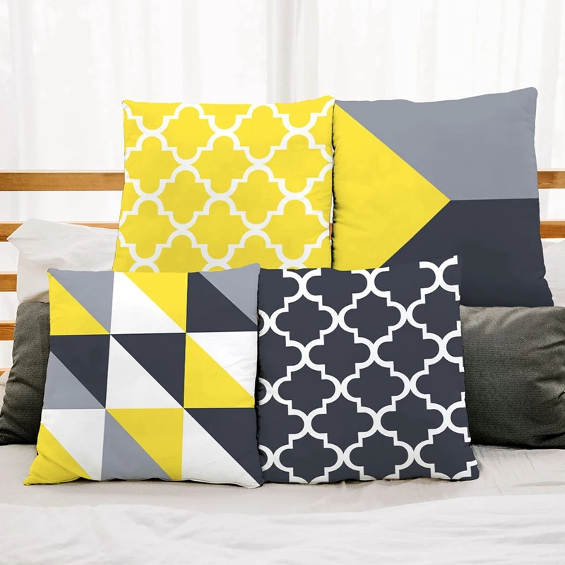 

Fashion Simple Geometric Square Cushion Cover Pillowcase Nordic Style Home Decorative Pillow Case for Bed Sofa Car 45x45cm