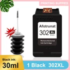 Чернильный картридж большой емкости Afotrunat 302XL, совместим с струйными принтерами HP DeskJet 1110, 2130, 3630, HP ENVY 4520, HP OfficeJet 3830, 4650, 5220 и 5230