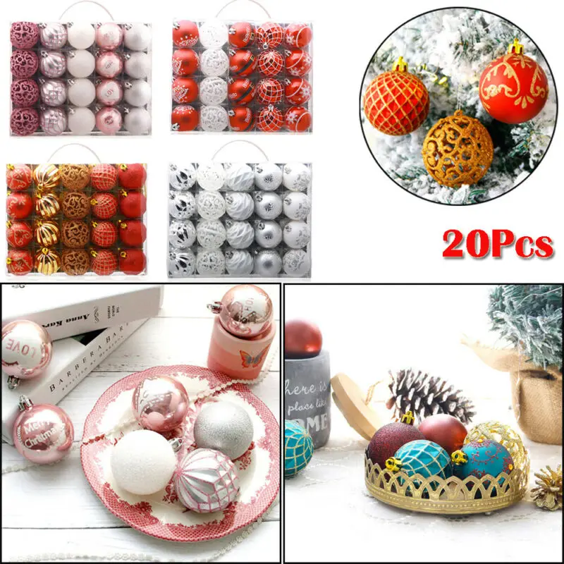20 шт. рождественские украшения для рождественской елки шар-Безделушка на