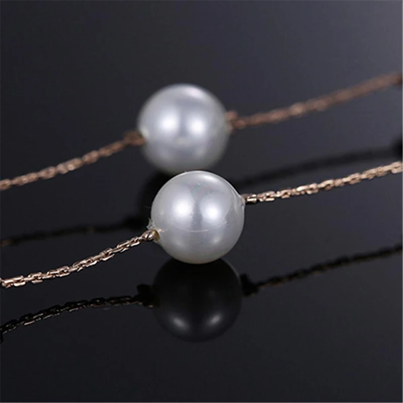 

New Style Fashion Elegant Women Pearl Single Layer Short Necklace Simple Choker Sweet Necklace Chains Women Elegant Necklace