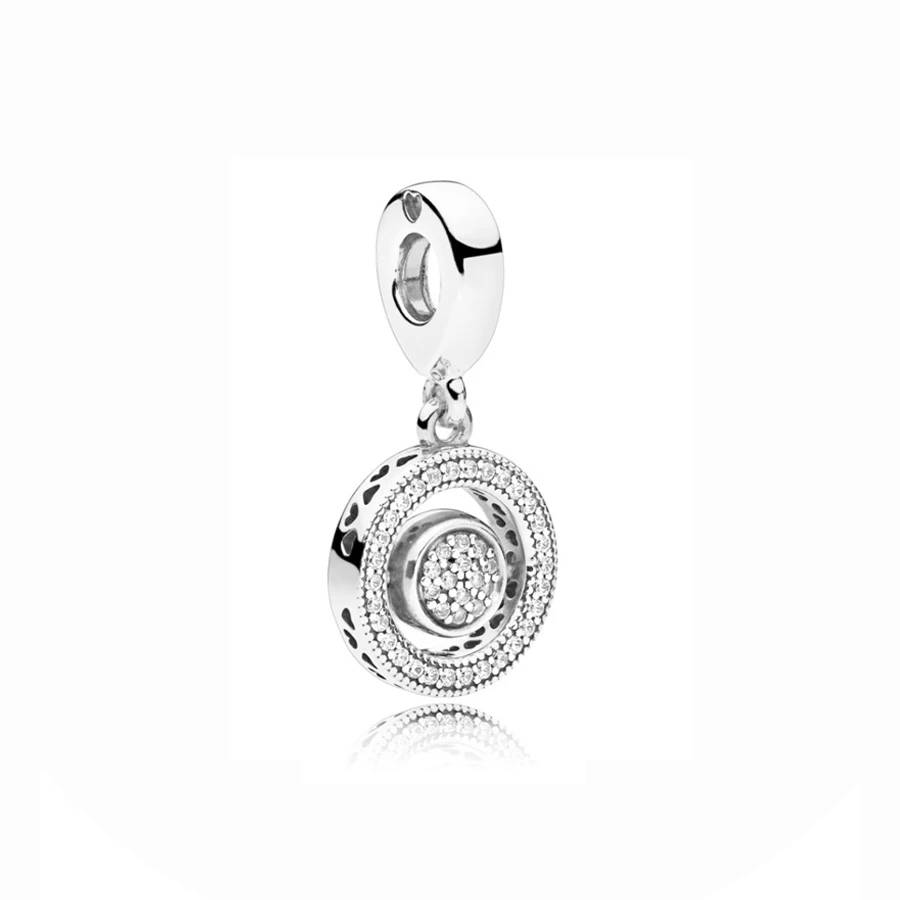 

PDD DZ 44 925 Sterling Silver Spring New Charm Pendant with DIY Bracelet Necklace Jewelry Gift Carving Suitable for Women