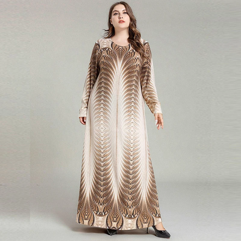 2020 новое прибытие плюс размер женское печатное модное с длинным рукавом