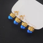 Аниме Hunter X Hunter серьги Chrollo Lucilfer оригинальная синяя лампа ушной крючок клипса для мужчин женщин мужчин Косплей фанаты реквизит подарок ювелирные изделия