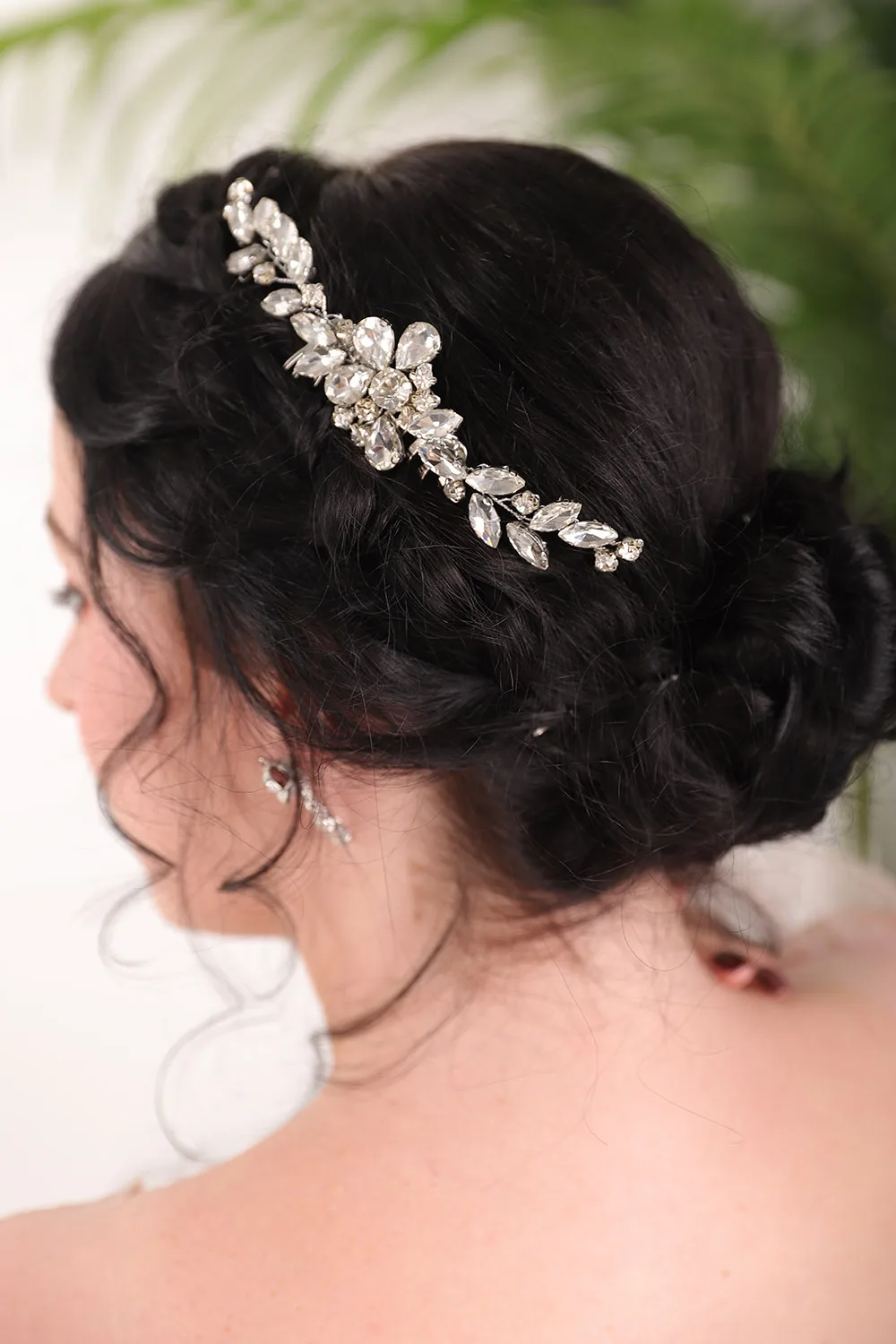 Женская серебряная расческа для волос|Свадебные головные украшения| |