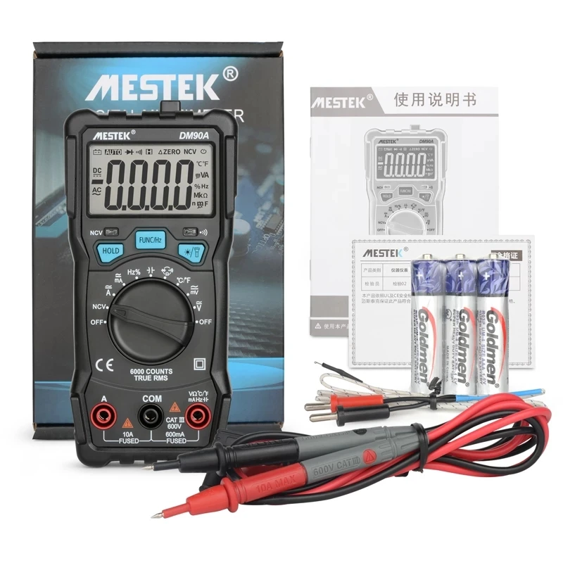 Цифровой мультиметр MESTEK DM90 6000 отсчетов с ЖК-дисплеем | Инструменты