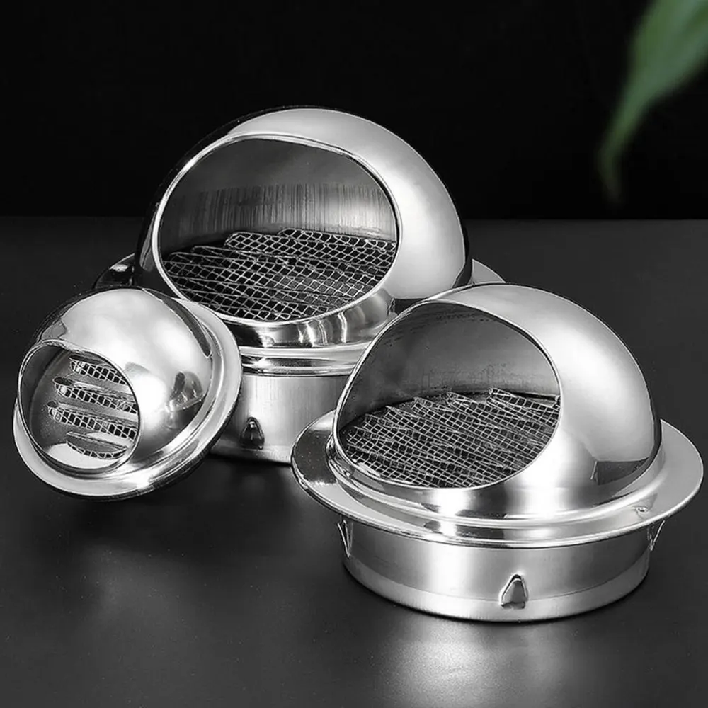 

1pc Air Vent Louver Grille Outlet Practical Range Hood Exhaust Outlet (Silver)